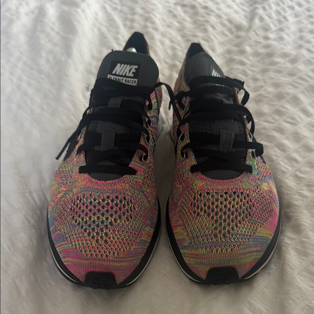 Nike Multicolor Flyknit Racer Shoes - Picture 2 of 7